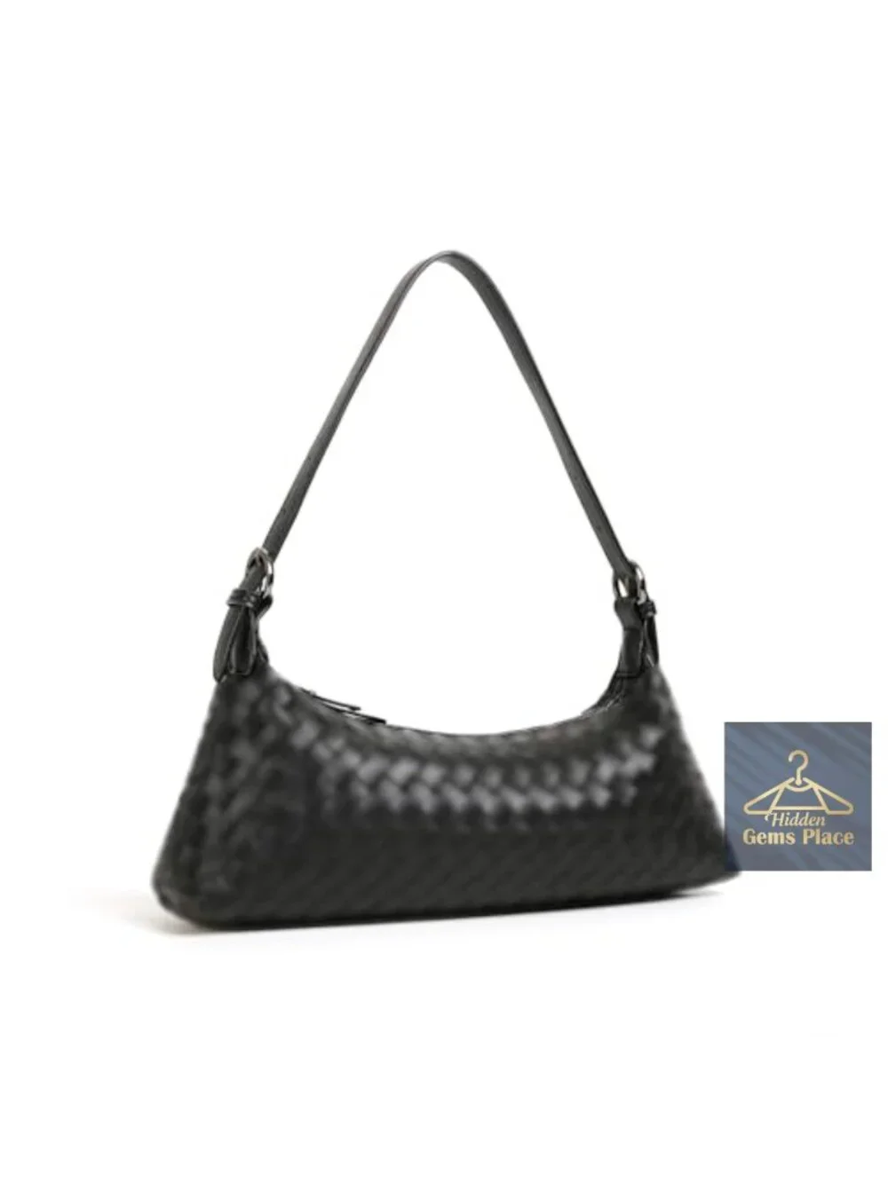 Woven Vegan Leather Crossbody Bag Hobo Tote 5-in-1 Versatile Handbag